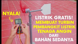 SEMUA PASTI BISA CARA MEMBUAT TURBIN PEMBANGKIT LISTRIK TENAGA ANGIN  SERBA TUTORIAL [upl. by Maiocco]