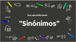 SINÓNIMOS PARA NIÑOS de NIVEL INICIAL  CLASES VIRTUALES  NIÑOS 5 AÑOS  Dia Miercoles [upl. by Theresa]