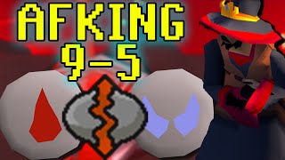 AFKing 9 to 5 Zeah Runecrafting Blood amp Soul Runes [upl. by Munniks]