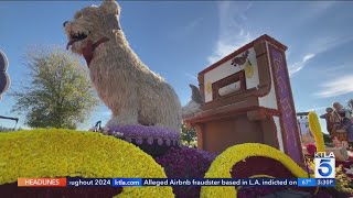 Floatfest showcases Rose Parade floats for limited time [upl. by Hippel]