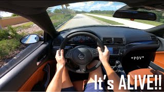 15JZ E46 M3 First Drive POV [upl. by Latsyc]