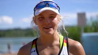 2022 World Rowing Under 19 amp Under 23 Championships  reactions from U23 medallists [upl. by Fiorenza]