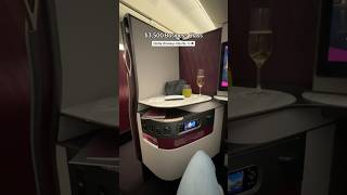 3500 Qatar Airways Business Class Review✨shorts [upl. by Annecorinne]