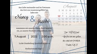 Gnadenburg km14 7 August 2022 Hochzeit Nancy amp Jacobo Peters [upl. by Abroms]