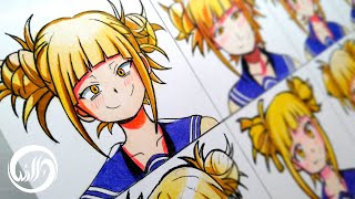 Drawing TOGA HIMIKO In Different Anime Style  Boku No Hero Academia   僕のヒーローアカデミア [upl. by Edrahs398]