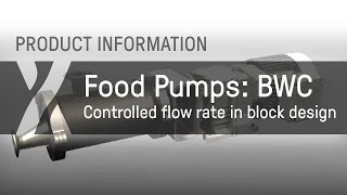 Food Pumps BWC  Controlled flow rate in block design [upl. by Aynatahs]