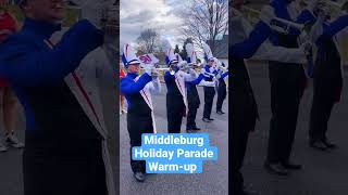 Middleburg Virginia holiday Christmas parade is now complete with the SU Marching Band ￼ [upl. by Eecyaj447]