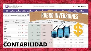 💵💰 Rubro INVERSIONES  Contabilidad  Cuentas que lo componen [upl. by Nirro580]