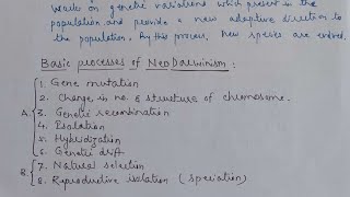 Neo Darwinism Modern Synthetic Theory of Evolution  Dr Govind Kumar Barupal [upl. by Ahsata]