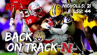 REACTION LSU 44 Nicholls 21  Letdown Or Cause For Concern For Tigers [upl. by Ferneau110]