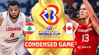 Lebanon 🇱🇧 vs Canada 🇨🇦  Full Game Highlights  FIBA Basketball World Cup 2023 [upl. by Cila]