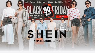 SHEIN HAUL NOVIEMBRE 2024 SHEIN BLACK FRIDAY Y CIBER MONDAY PROMOTIONSOUTFITS DE SHEIN⭐️YISSEL G⭐️ [upl. by Cirtemed]