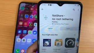 How to share wifi from phone to phone on Android  NetShare noroottethering [upl. by Oiuqise]