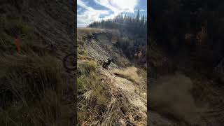 Biker Attempts to Climb His Bike on Steep Deserted Hill  1532382 [upl. by Hobart]