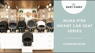 Nuna PIPA Infant Car Seat Series Comparison  Whats the difference between the Nuna PIPA Car Seats [upl. by Mastrianni]