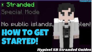 Hypixel Skyblock Stranded Early STARTER Guide [upl. by Llerrit817]