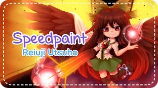 Reiuji quotOkuuquot Utsuho Speedpaint [upl. by Artenal584]