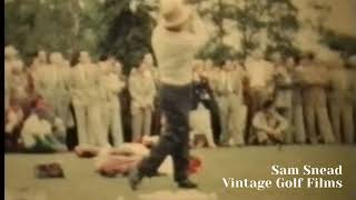 Sam Snead Golf Swing Face On Original Film Footage [upl. by Shanley255]