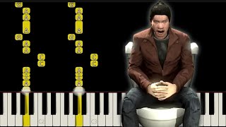 How to Play Mongol Toilet Song on Piano [upl. by Anairo]