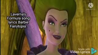 Laverna Formula song lyrics Barbie Fairytopia [upl. by Aratnahs]