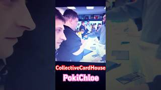 PokiChloe community day chaos at CollectiveCardhouse surgingsparks pokichloe pokemon psacard [upl. by Nreval]