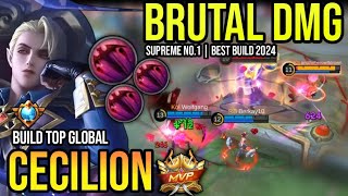 CECILION BEST BUILD 2024  BUILD TOP GLOBAL CECILION GAMEPLAY  MOBILE LEGENDS✓ [upl. by Cobbie907]