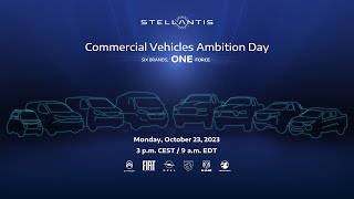 Stellantis Commercial Vehicles Ambition Day  REPLAY [upl. by Fonz814]