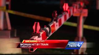 Woman hit by train at Tarentum crossing [upl. by Anthe]