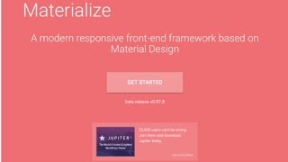 Materializecss CSS Frontend Framework Review [upl. by Rogers]