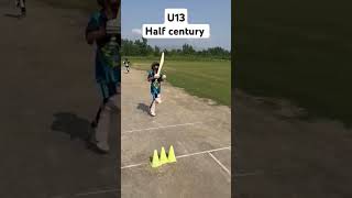 Half century for u13 player  sca cricket shabqadarcriketacademy [upl. by Wilkison]