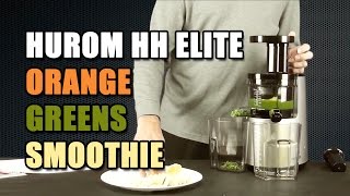 Making Smoothies with the Hurom Elite Slow Juicer HHSBB11 [upl. by Iruahs]