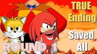 SonicExe The Spirits of Hell Round 1  True Ending  Walkthrough  Fan Game [upl. by Gruver]