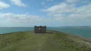 Panorama from summit of the wonderful Burgh Island amp pilchard hut off Bigbury on Sea Devon England [upl. by Anelat]