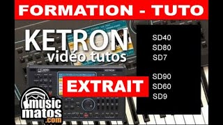 TUTOS EN FRANCAIS utilisation du Ketron SD40 SD7 SD80 ou SD60 SD60K SD90 SD9 extrait [upl. by Nibot]