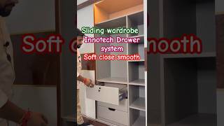 Innotech Drawer system sliding wardrobe amazing ideas viral modularinteriors youtubeshorts [upl. by Enayd]