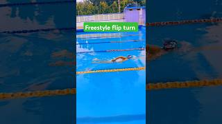 Swimming freestyle smooth turning techniques swimtechnique swimmingtips swimmingstyle [upl. by Soalokin]