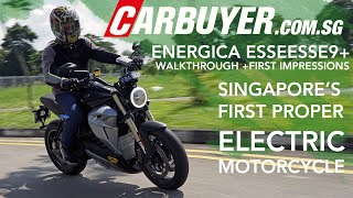 Singapores first proper electric motorcycle  2021 Energica EsseEsse9  CarBuyer Singapore [upl. by Calypso]