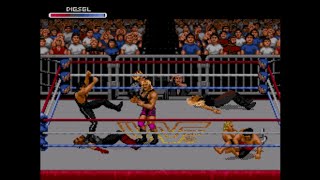 WWF RAW Royal Rumble SEGA 1994 Full Match  Diesel [upl. by Applegate253]