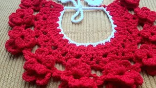 How to crochet neck  Super easy crochet coller  কুশিকাটার গলার ডিজাইন  কুশিকাটার জামার গলা [upl. by Eyahc]