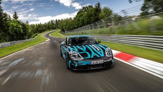 New Porsche Taycan sets a record at the NürburgringNordschleife [upl. by Ankney698]