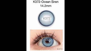 K372Ocean Siren blue soft lens softlens beauty coloredlenses eyelenses contactlenses makeup [upl. by Bickart]