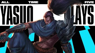 Top 5 UNREAL Yasuo Plays in LoL Esports History  Ultimate List [upl. by Sivartal]