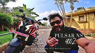 InDepth Ride Review of Bajaj Pulsar NS 400z  Is it Really Worthy Buying at 185 Lakh [upl. by Dannel]