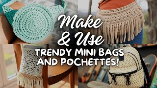 Crochet Fashion 10 Cell Phone Pouches and Belt Bags You Need to Make Now [upl. by Miof Mela]