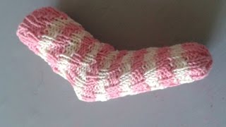 EINFACHE Babysocken ohne Ferse stricken  Anleitung  Würmlies [upl. by Kylstra]