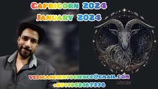 Capricorn 2024 with January 2024 Predictions Vedic Astrology [upl. by Maurene]