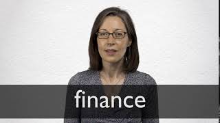 How to pronounce FINANCE in British English [upl. by Namurt781]