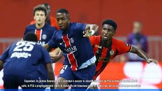 Résultat Nice 11 PSG  Léquipe à lextérieur perd la première place de la Ligue 1 [upl. by Gannes]