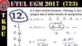 pembahasan UTUL UM UGM TKDU KODE 723  matematika dasar no 12 peluang [upl. by Lyman]