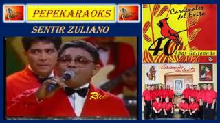 Sentir Zuliano Cardenales del exitoKaraoke [upl. by Mendie193]